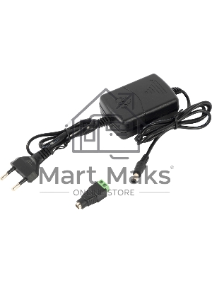 Источник питания Mollusk-VR 12/2 12В, 2А. Сетевой диапазон 110-245В провод с вилкой Mollusk-VR 12/2 power supply 12V, 2A. Mains range 110-245V wire with plug