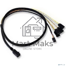 Кабель ACD-SFF8643-SATASB-08M, INT SFF8643-to-4*SATA+SB (MiniSAS HD -to- 4*SATA+SideBand internal cable) 75cm