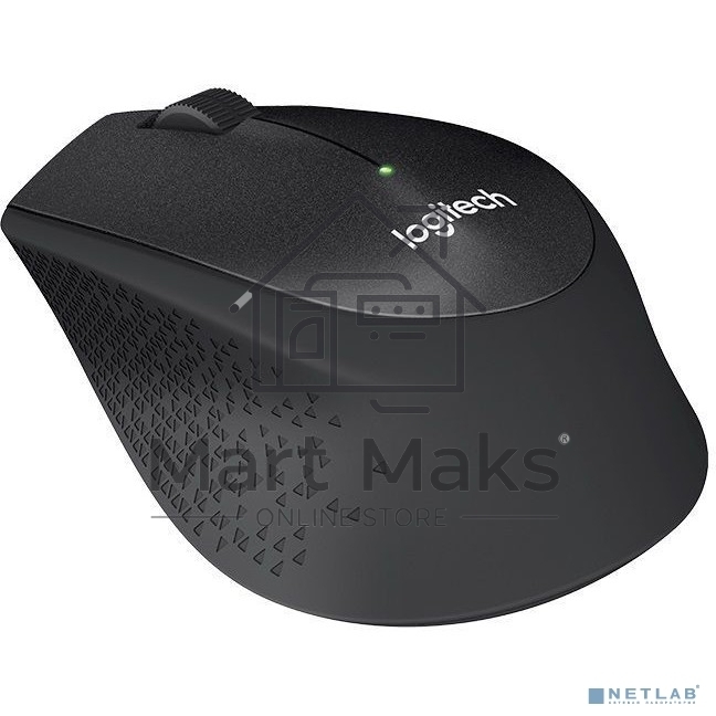 Мышь беспроводная Logitech M330 SILENT PLUS черный, 1000 dpi, радиоканал, USB, кнопки - 3