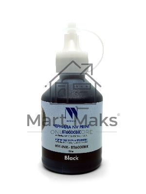 Чернила NVPrint пигментные BT6000BK для Brother DCP-T300/T500W/T700W, MFC-T800W (100 мл) черный