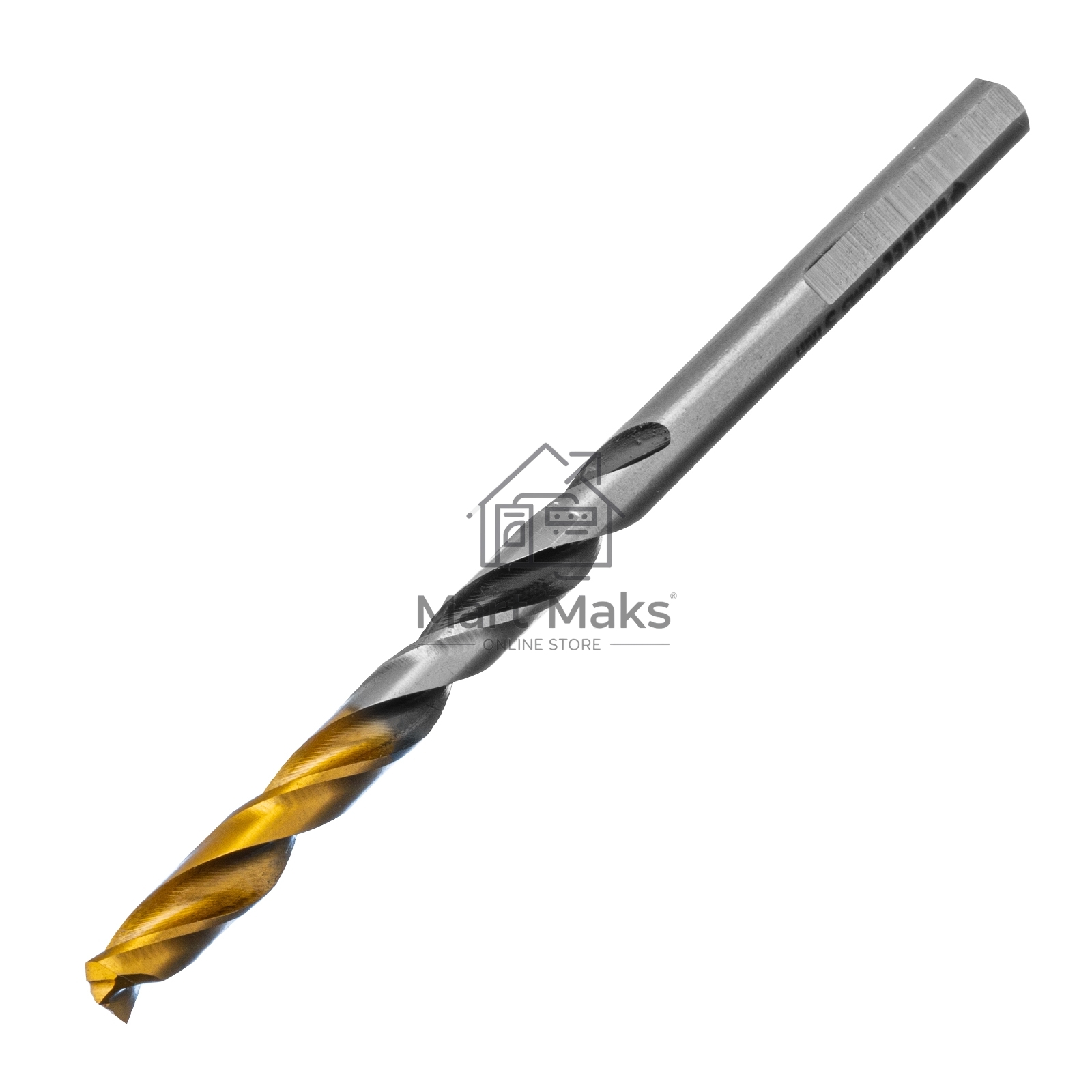 Сверло спиральное по металлу 5 x 86мм, Р6М5, Golden Tip, многогранная заточка Denzel