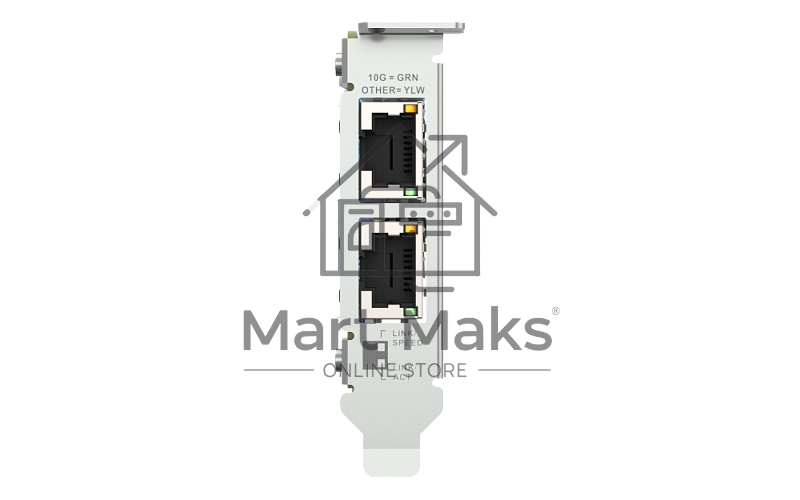 Сетевая карта QNAP QXG-10G2T Dual-port BASET 10GbE network expansion card; low-profile form factor; PCIe Gen3 x4