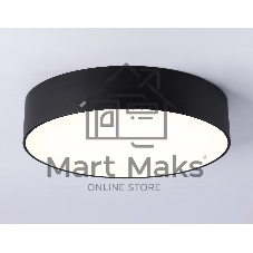 Потолочный светодиодный светильник Ambrella light FV5521 BK черный LED 26W 3000K D220*58 (Без ПДУ)