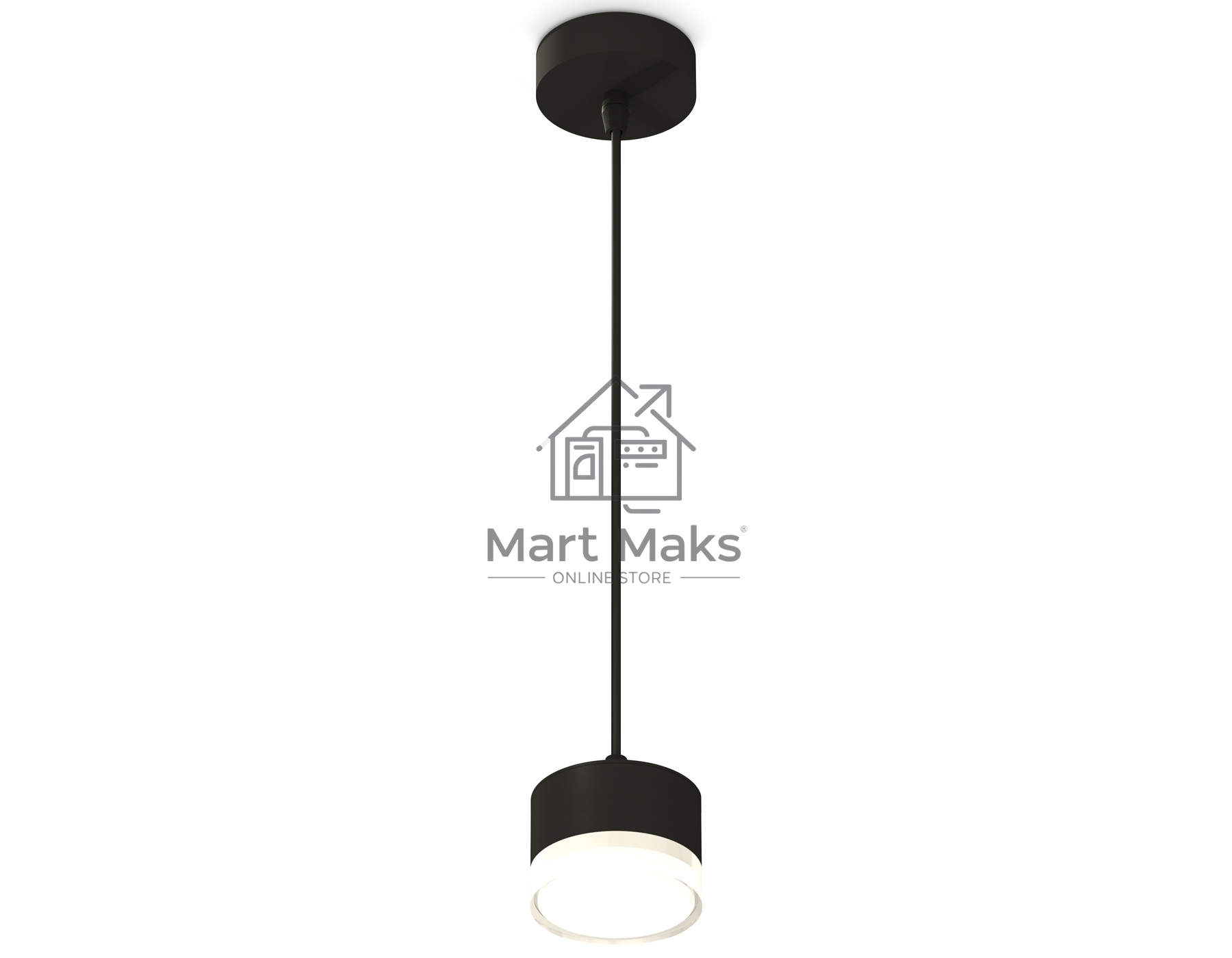 Светильник Ambrella Light XP8111025 SBK/FR/CL черный песок/белый матовый/прозрачный GX53 (A2333, С8111, N8399)