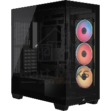 Корпус Corsair iCUE Link 3500X LX-R RGB Black, Midi-Tower, чёрный, 3 x 120 мм