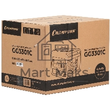 ГенераторCHAMPION GG3301C (2,8/3,1кВт 6лс 15л46кг высокий пусковой ток, 7кВт), шт