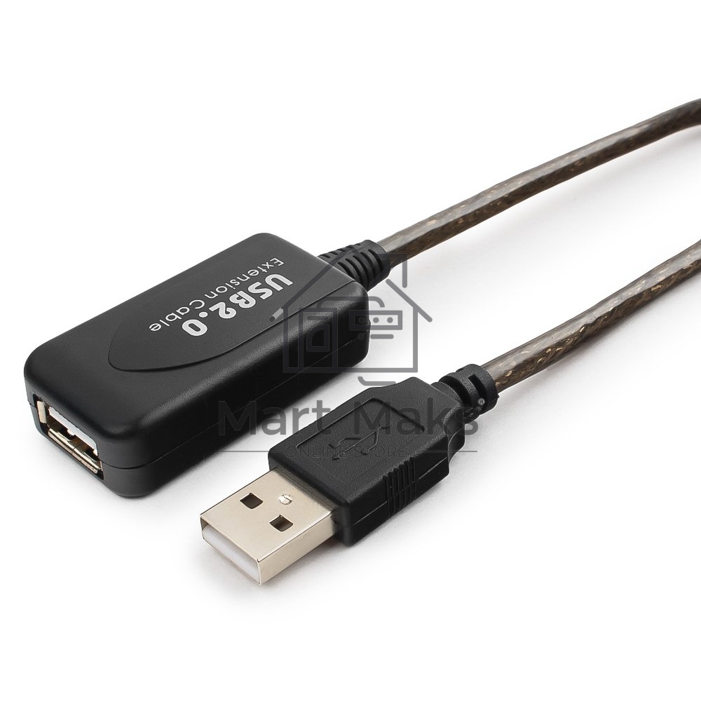 Кабель удлинитель USB 2.0 активный Gembird/Cablexpert UAE-01-5M, AM/AF, 5м
