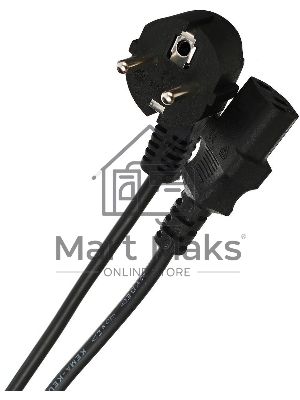 Кабель компьютер-розетка 220V (EURO) <VDE> 3G0,75мм2 VCOM CE021-CU 1,8 м