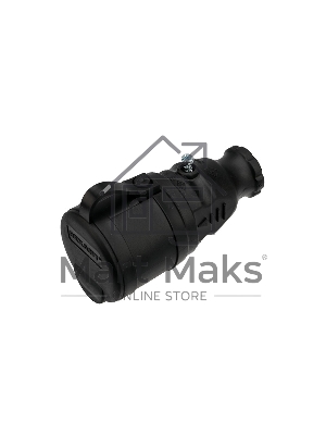 Розетка переносная влагозащищенная Rexant с крышкой, с/з, 16 А, IP44 каучук