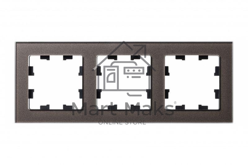 Рамка 3-м AtlasDesign Nature стекло мокко SchE ATN320603