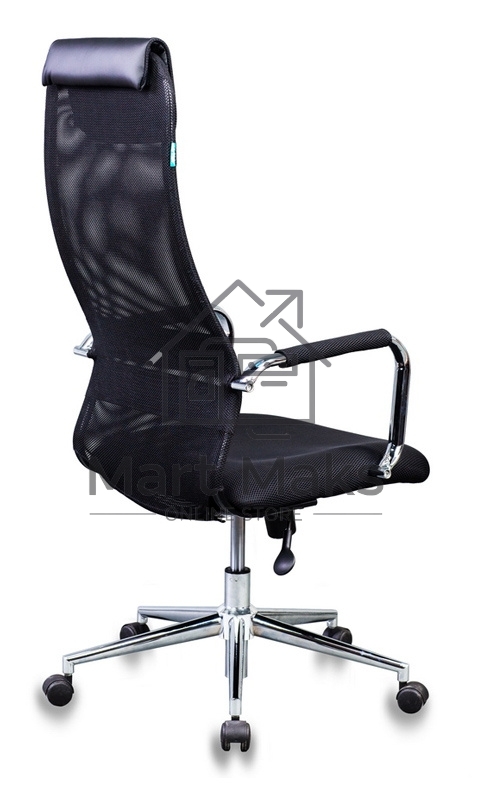 Кресло руководителя Бюрократ KB-9N/BLACK черный TW-01 TW-11 сетка крестовина хром