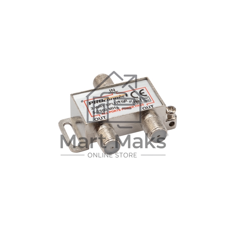 Делитель (FD-2515) ТВ х 2 под F разъём 2500 СПУТНИК PROCONNECT