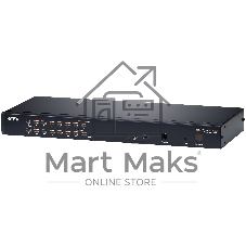 Переключатель KVM, 1 local user PS2+VGA+1 IP user =) 16 cpu (PS2/USB/Sun+VGA)/RS232, без шнуров Cat 5 High-Density KVM over the NET.