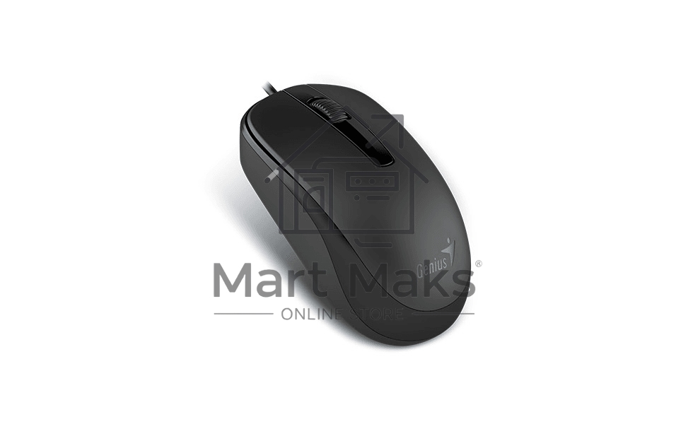 Мышь проводная Genius DX-120 черный, 1000 dpi, USB, кнопки - 3