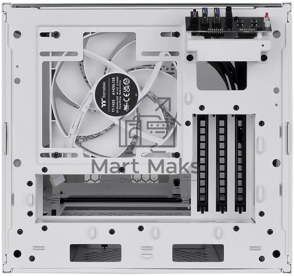 Компьютерный корпус Thermaltake The Tower 200 белый без БП miniITX 11x120mm 5x140mm 2xUSB3.0 1xUSB3.1 audio bott PSU