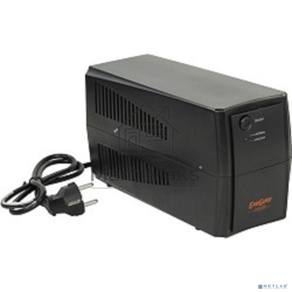 Источник бесперебойного питания ExeGate EP244541RUS Power Back BNB-400<400VA, Black, 2 евророзетки>