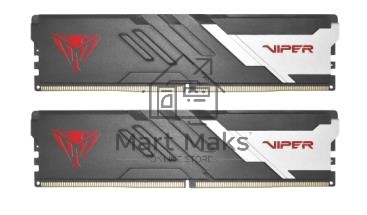 Оперативная память Patriot Viper Venom, DDR5, 32GB (2x16GB), 6000MHz, CL30, DIMM, с радиаторами, серый/черный