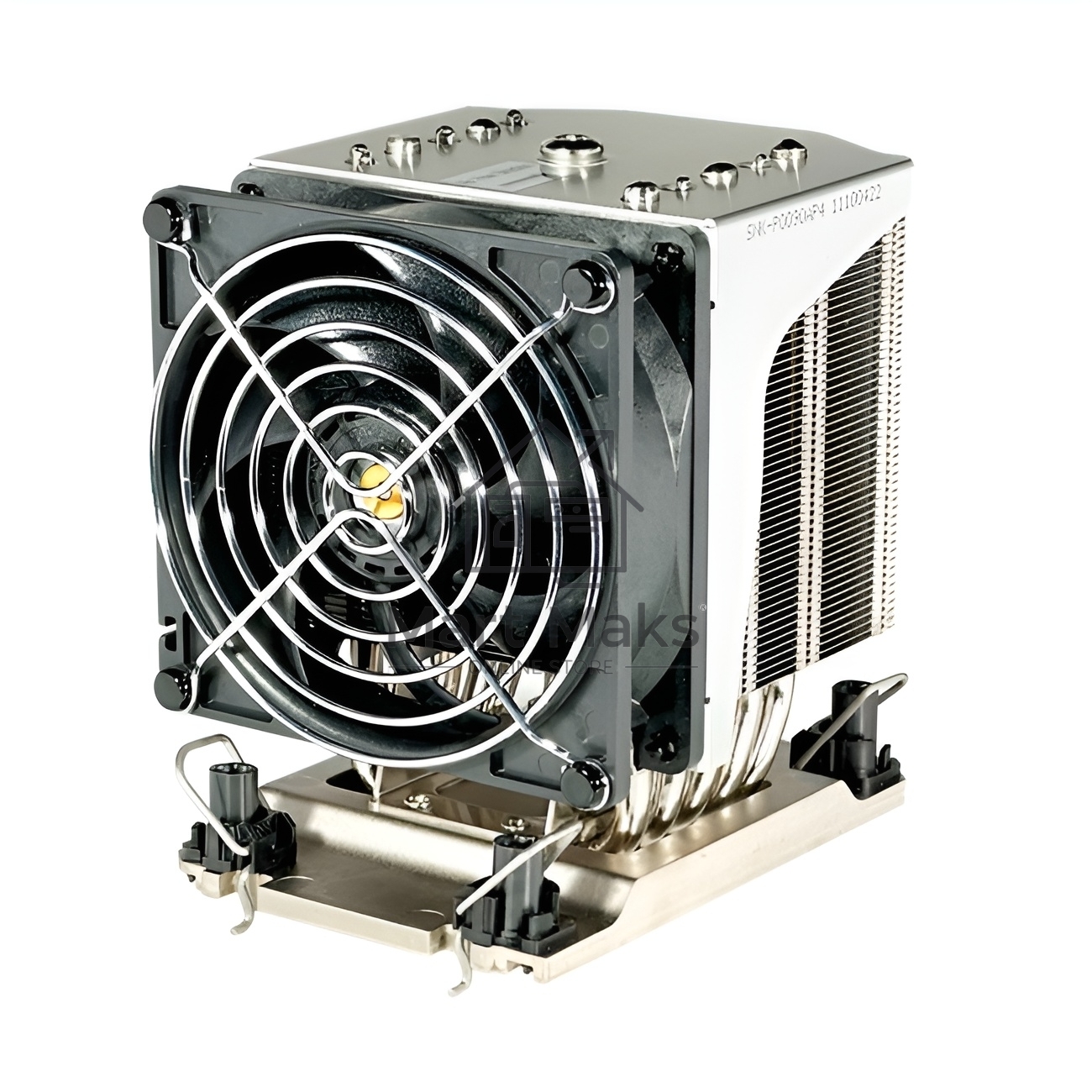 Кулер Ablecom ACL-S41130 серебристый 90 мм алюминий/медь 4700 об/мин, 46 дБ, 4 pin, 400 Вт, 124.5 мм