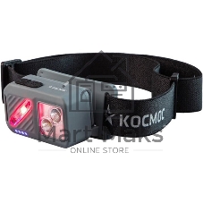 Фонарь налобный аккумуляторный КОСМОС KOC850Lit светло-серый