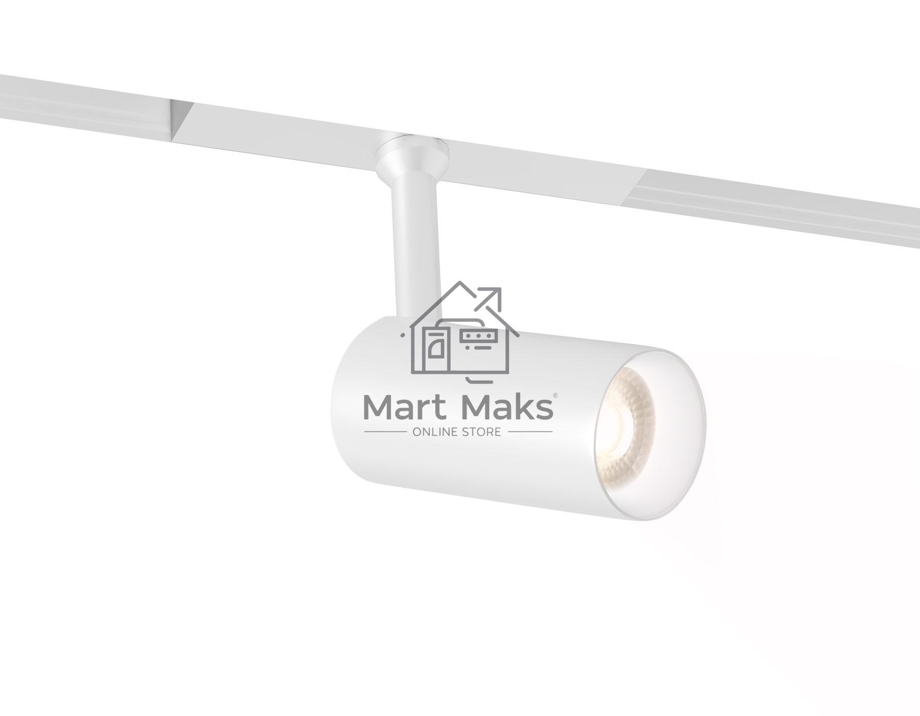 Трековый акцентный светильник Ambrella light GL4401 WH белый IP20 7W 3CCT 3000-6000K SMART 48V 24° D35*90