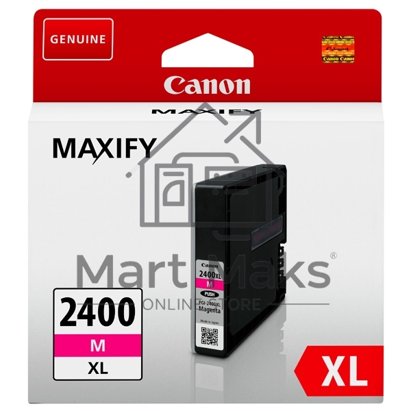 Картридж струйный Canon PGI-2400XL пурпурный, 1500 стр., для MAXIFY iB4040/МВ5040/МВ5340