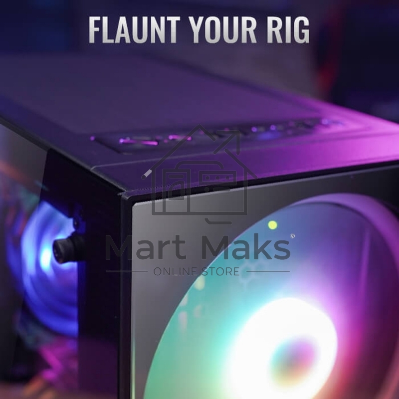 Компьютерный корпус Aerocool / Formula Python (3xUSB, 2xAudio, 0.5 мм,2x200 мм FAN, прозрачная стенка-закаленное стекло, ATX, без БП)