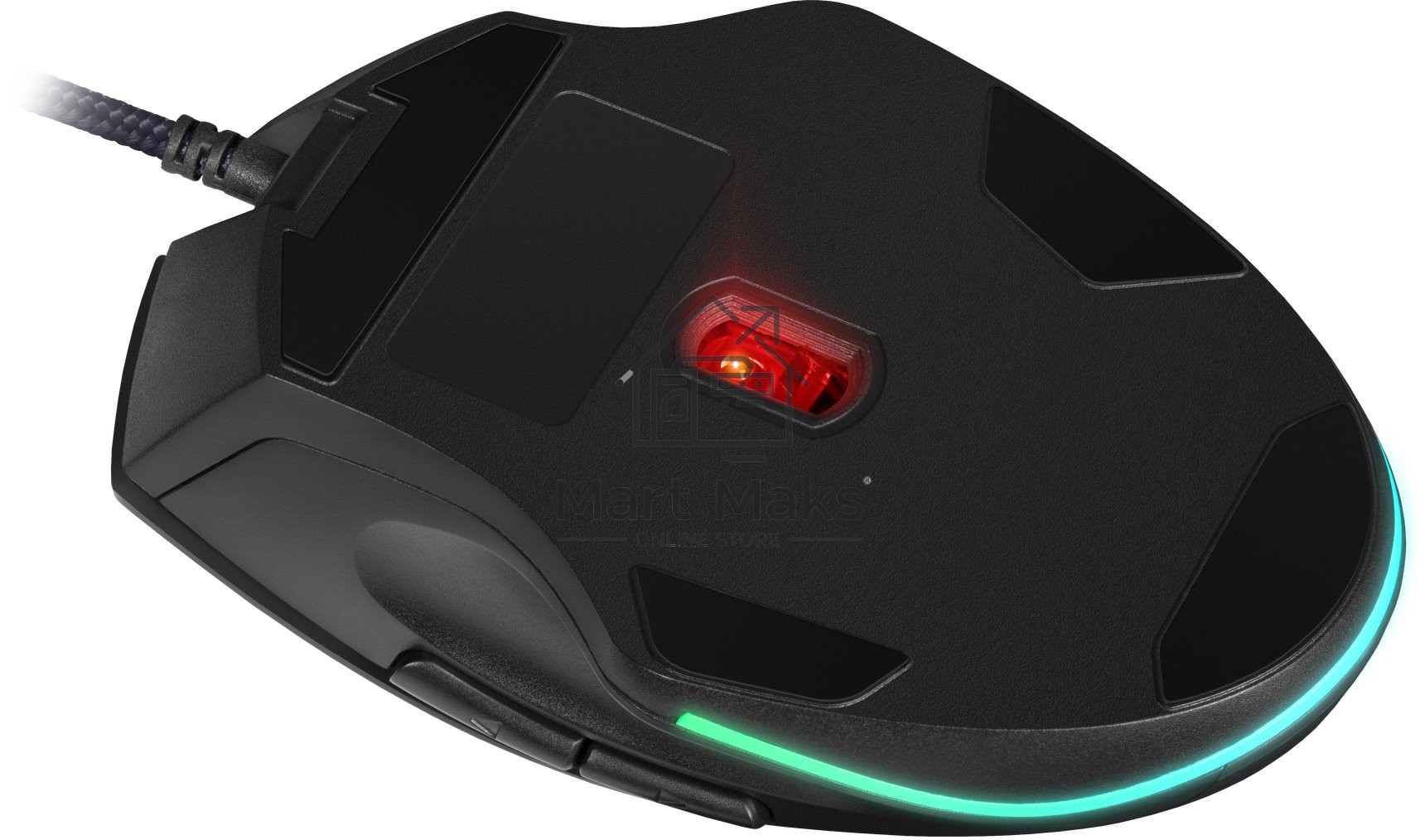 Мышь проводная Defender Wolverine GM-700L черный, 12800 dpi, USB, кнопки - 7