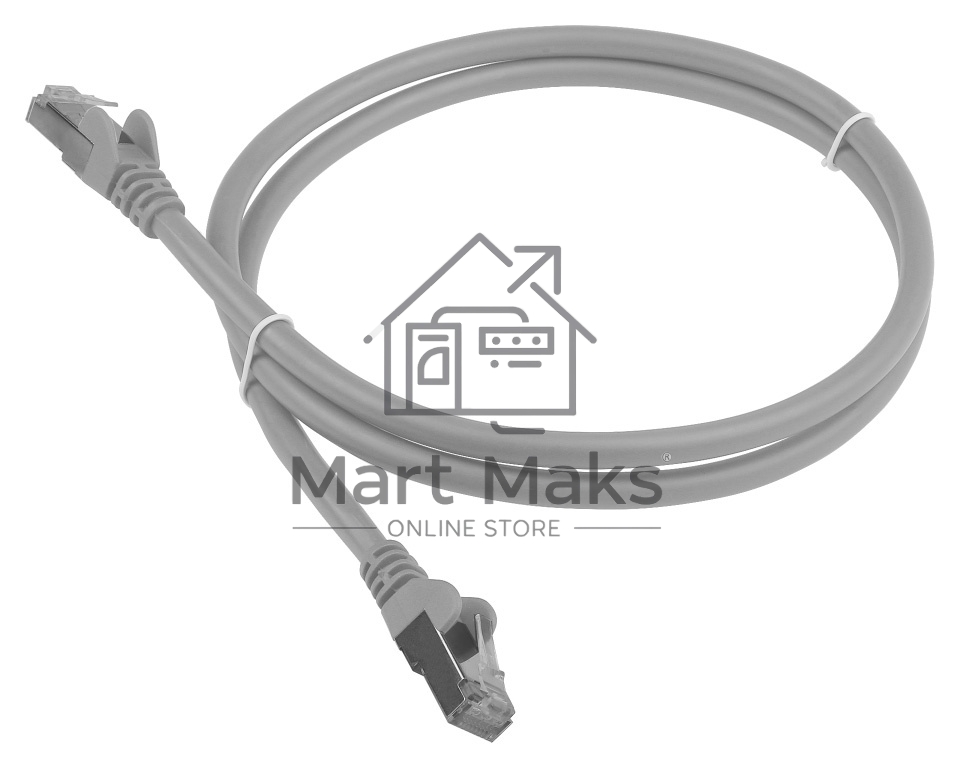 Патч-корд LANMASTER LSZH FTP cat.6, 1.5 м, серый