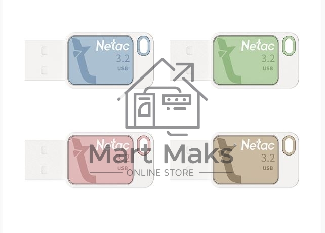 Флешка USB R/W R/W Netac UA31 64Gb <NT03UA31N-064G-32BL>, USB3.2
