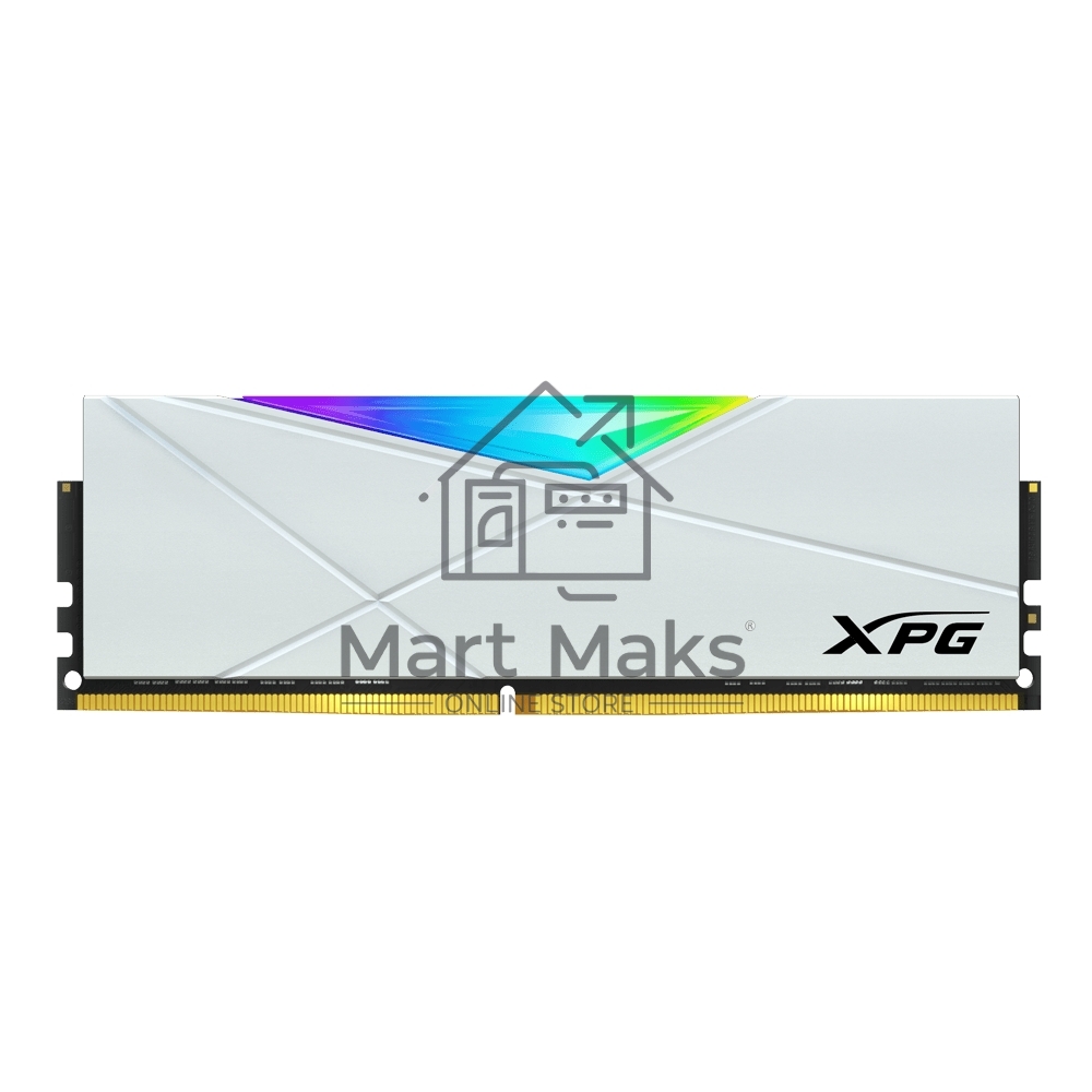 Оперативная память XPG Spectrix D50 RGB, 16GB (2x8GB), DDR4, 3600MHz, CL18, DIMM, с радиаторами, белый, RGB