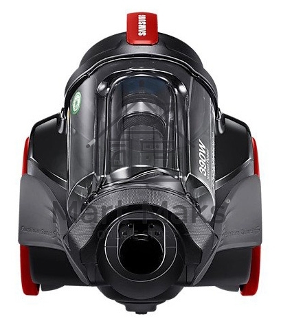 Пылесос Samsung VC15K4116VR/EV красный/черный, 390/1500 Вт, уборка сухая, пылесборник контейнер 1.3 л