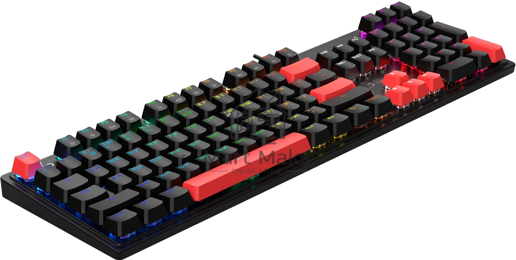 Клавиатура A4Tech Bloody S510R механическая черный USB for gamer LED