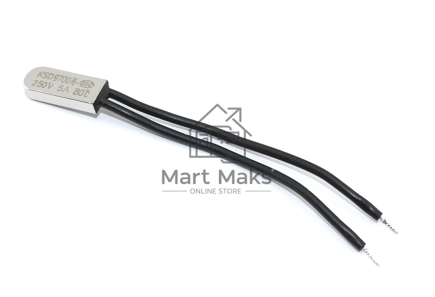 Термостат биметаллический KSD9700 5А/80 С нормально разомкнутый