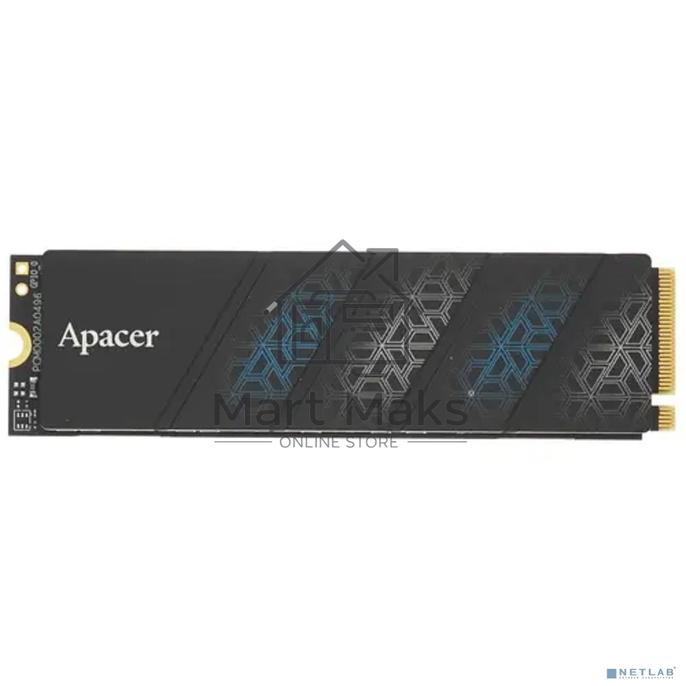 Накопитель SSD Apacer AS2280P4U PRO, 256Gb, PCIe 3.0 x4, M.2 2280, NVMe, R/W 3500/1200, с радиатором