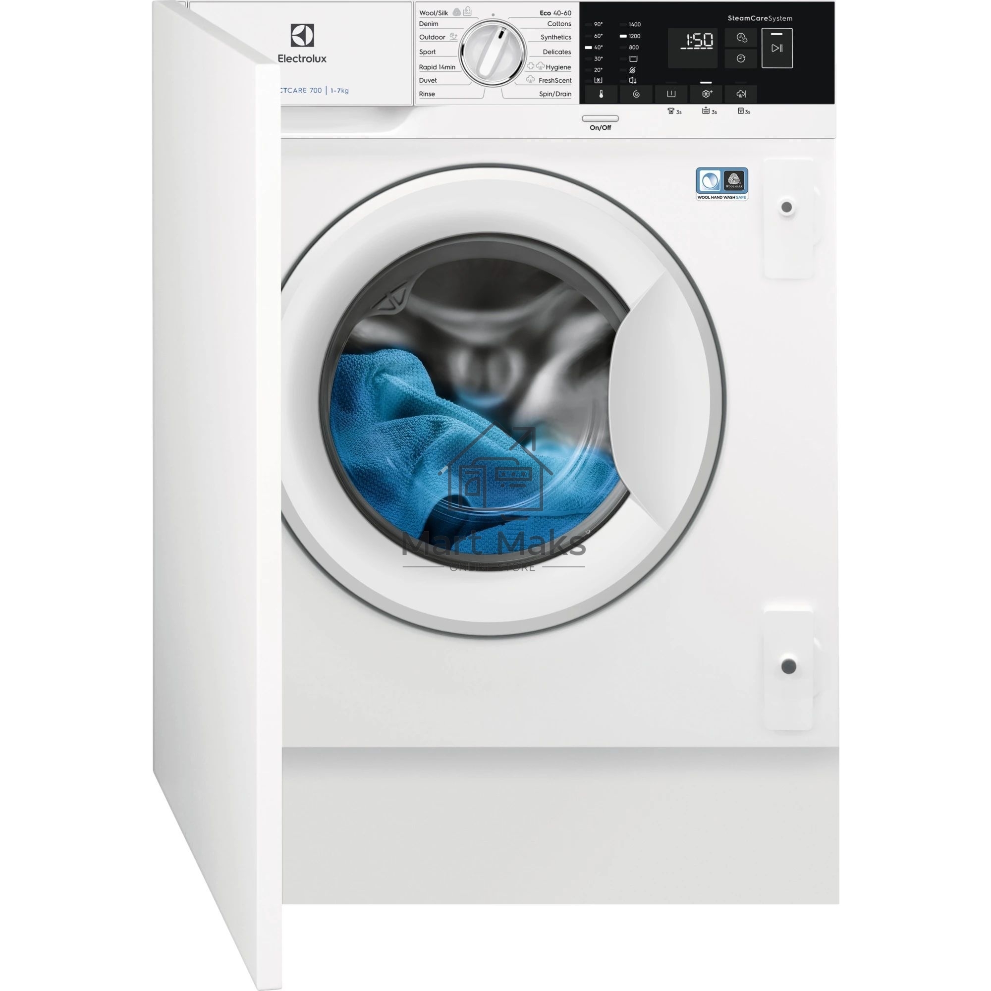 Встраиваемая стиральная машина Electrolux EWN7F447WI класс:B загрузка до 7кг