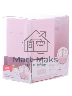 Точилка для карандашей механическая Deli ER10604 Macaron, 1 отверстие, пластик, ассорти