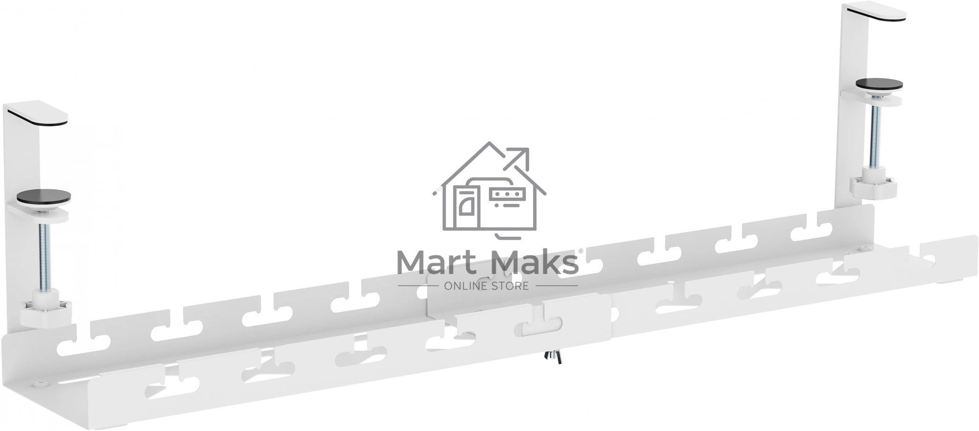 Кабель-канал Cactus CS-CM-700-1WT для столов 72.8x13x19см белый