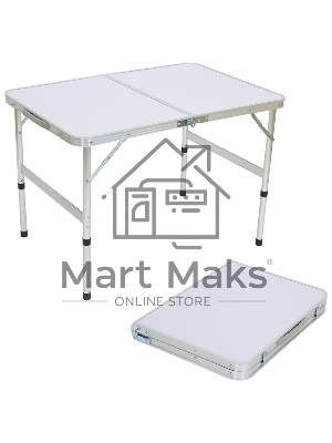 Ecos Стол складной TD-02 (90*60*60 cм) алюминий + мдф