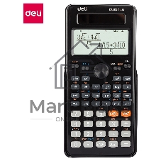 Калькулятор научный Deli ED82ES черный 10+2-разр.