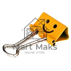 Зажимы Deli 8486 smile 25мм ассорти (упаковка: 48шт) пластиковая туба