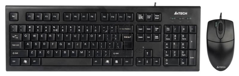 Клавиатура + мышь A4 Bloody KR-8520D / USB/ Wired / черный
