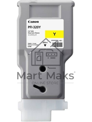 Картридж струйный Canon PFI-320 Y 2893C001 желтый (300мл) для Canon Canon imagePROGRAF TM-200/205