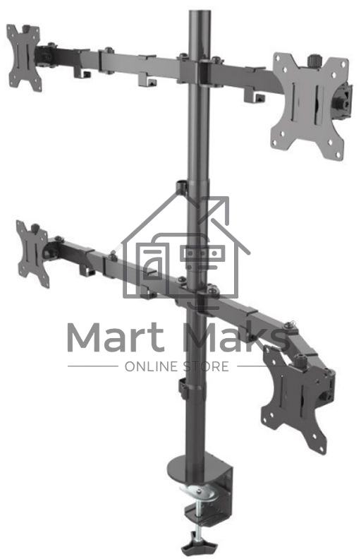 Кронштейн ONKRON D421E для четырех мониторов 13