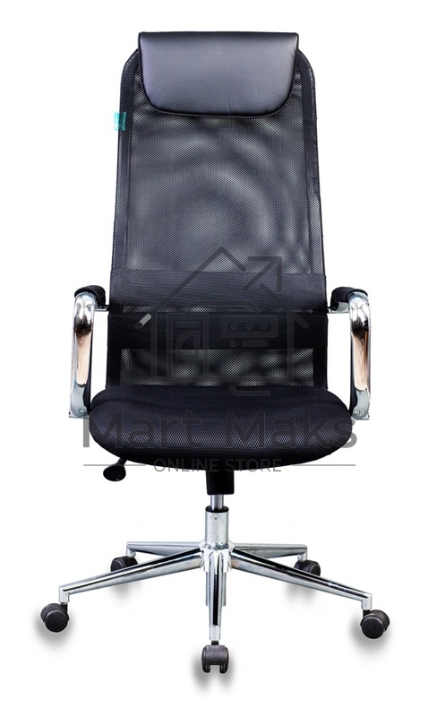 Кресло руководителя Бюрократ KB-9N/BLACK черный TW-01 TW-11 сетка крестовина хром