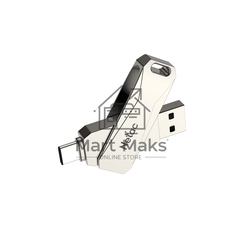 Флешка USB R/W R/W Drive Netac U782C NT03U782C-128G-30PN dual USB3.0+TypeC 128GB, retail version