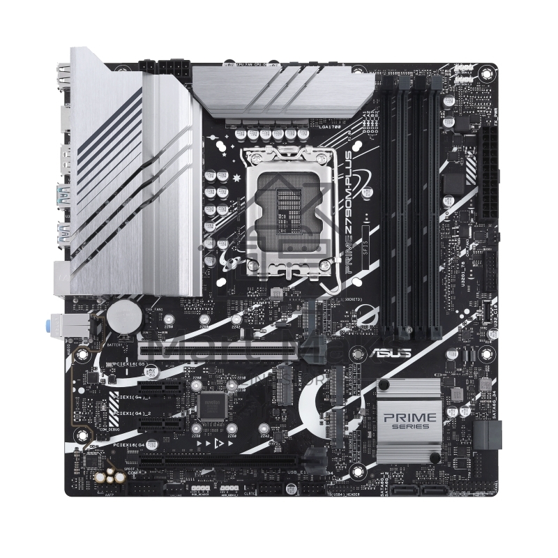 Материнская плата ASUS PRIME Z790M-PLUS, LGA 1700, Intel Z790, 4xDDR5, 4xSATA, 3xM.2, 1xPCIe 4.0 x4, 1xPCIe 5.0 x16, 2xPCIe x1, 1xDP, 1xHDMI, 1x 1Gb LAN, 1xUSB-C 3.2 Gen 2x2, 1xUSB 3.2 Gen 2, 4xUSB 3.2 Gen 1, 2xUSB 2.0, 3x3.5 мм, 7.1, mATX