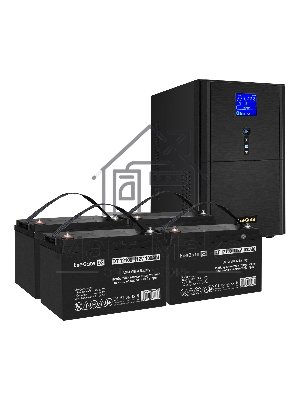 Комплект источника бесперебойного питания Exegate EX295991RUS + батарея 100Aч EX282985RUS 4шт (инвертор, синус, для котла) ExeGate SineTower SZ-5000.LCD.AVR.2SH.1C13.T.RJ.USB <5000VA/4000W, чистый синусоида, LCD дисплей, AVR, 2*Schuko+1*C13+клеммы, RJ45/1