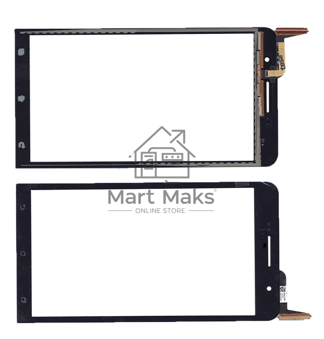 Сенсорное стекло (тачскрин) для Asus ZenFone 6 A600CG / A601CG, черное