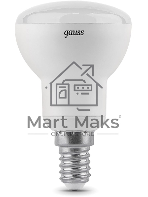 Лампа светодиодная Gauss R50 6Вт цок.: E14 рефлек. 220B 3000K св. свеч. белый теп. (упак.: 10 шт)