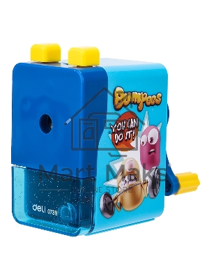 Точилка для карандашей механическая Deli E0739, 1 отверстие, пластик, ассорти